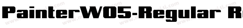 PainterW05-Regular Regular字体转换